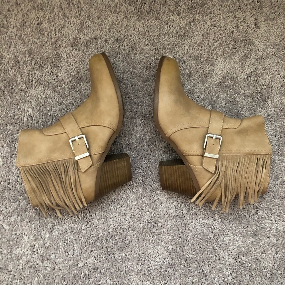 Tan Fringe Booties! - Picture 2 of 6
